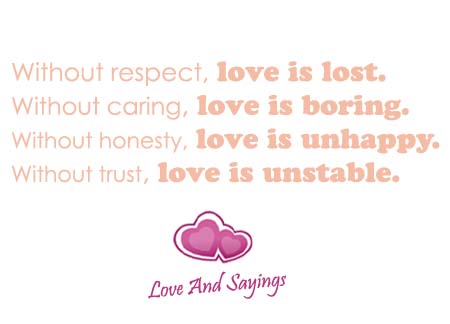 Without Caring Love Is ....