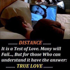 Distance It is A Test Of Love