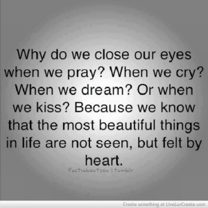 Why Do We Clase Our Eyes When We Pray