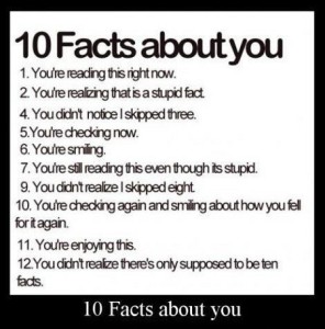 10 Facts About You Right Now