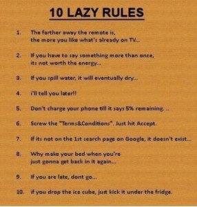 10 Lazy Rules