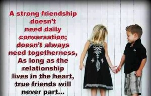 A Strong Friendship Doesn't need Daily Conversation