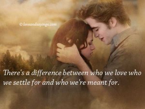 Difference between who we love