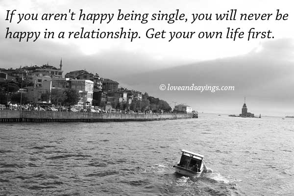 If You aren't happy being single