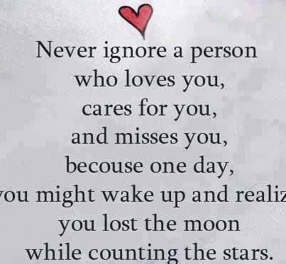 Never Ignore A person Who loves You