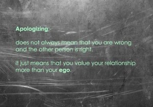Apologizing Does Not Always mean