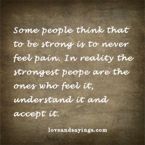 Strongest people feel