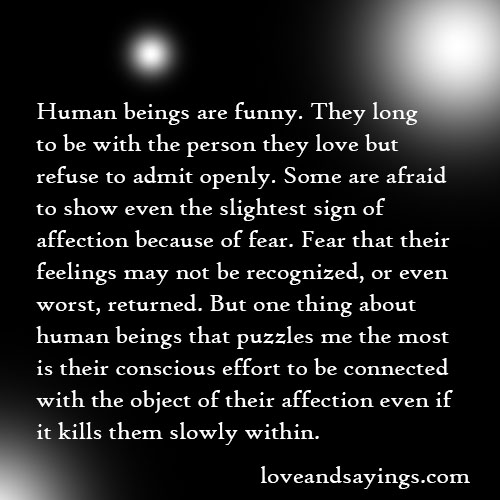 Thing About Human Beings