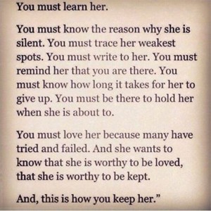 She Wants To Knows That She Is Worthy To Be Loved