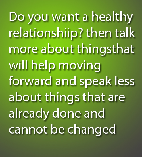 Want a healthy Relationship