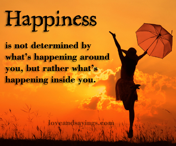 Happiness Is Not Determinded By ...
