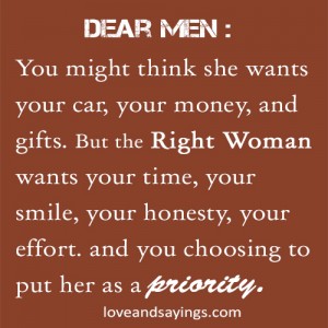 Right Woman Wants Your Time