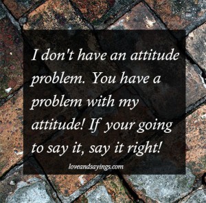 I Don't Have An Attitude Problem