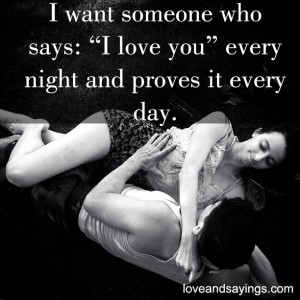 I want Someone Who Says