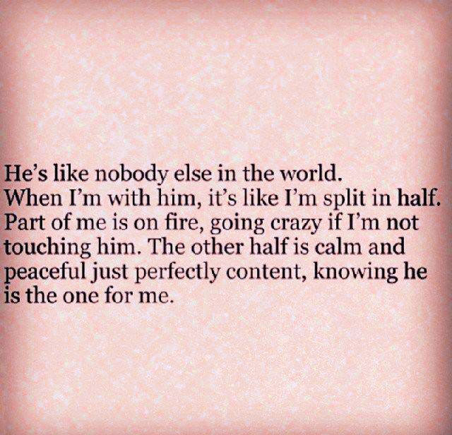 Knowing He is The One For Me