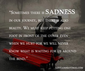 Sometimes There Is Sadness In Our Journey