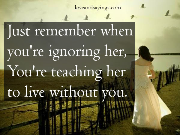 Teaching Her To Live Without You