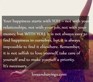 Your Happiness Starts With You