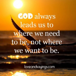 God Always leads us