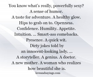 A Woman Who realizes How Beautiful She Is