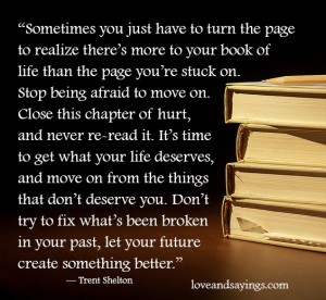 Sometimes You Just Have To Turn The Page To Realize