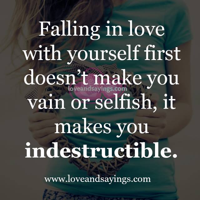 Love with yourself first