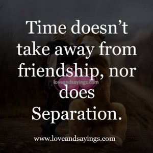 Take Away From Friendship
