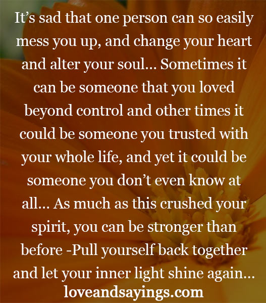 Let your inner light shine again