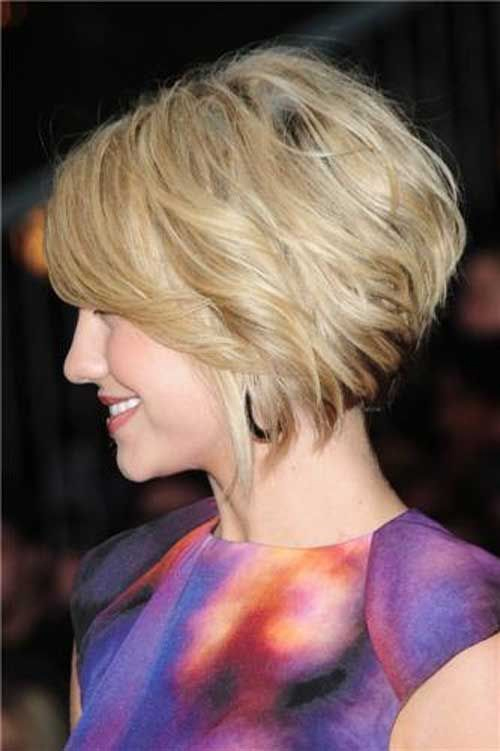 Inverted bob for thick wavy hair