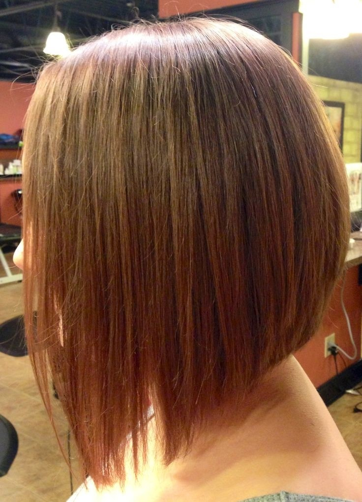 Long Inverted Bob with A Dramatic Angle