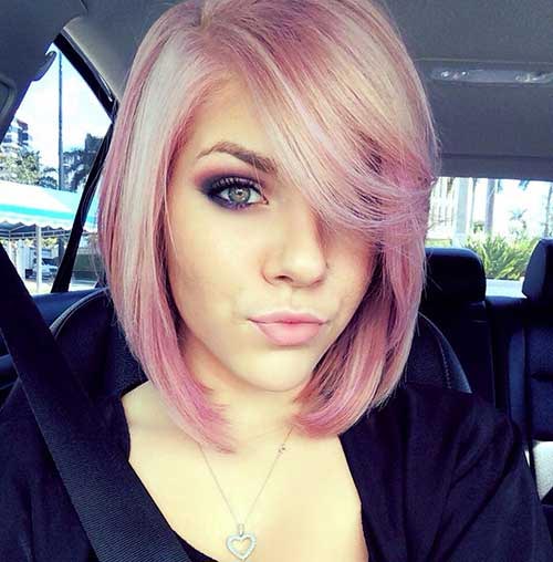 Pink Colored Short 2016 Haircut