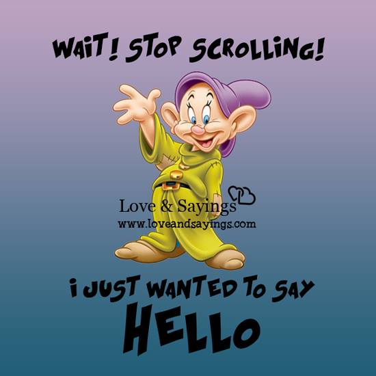 Wait! Stop Scrolling