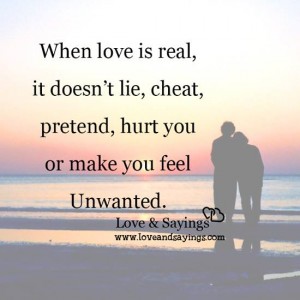When love is real