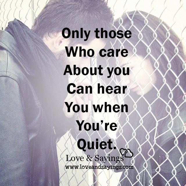 You're Quiet