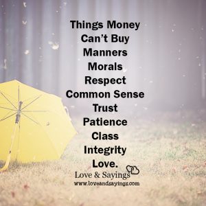 Things Money Can't Buy