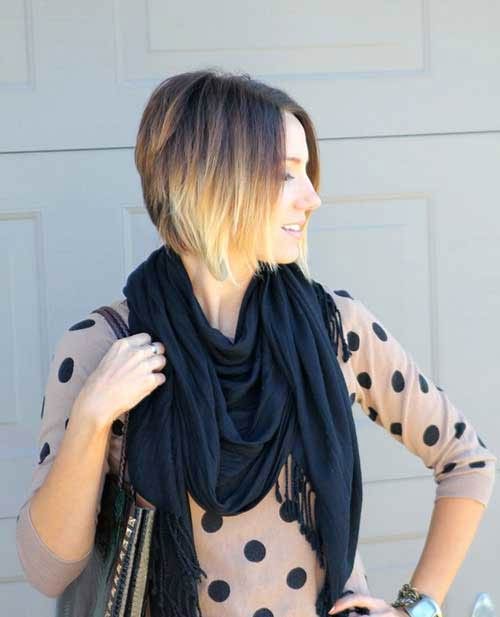 Best Ombre Stacked Bob Haircut
