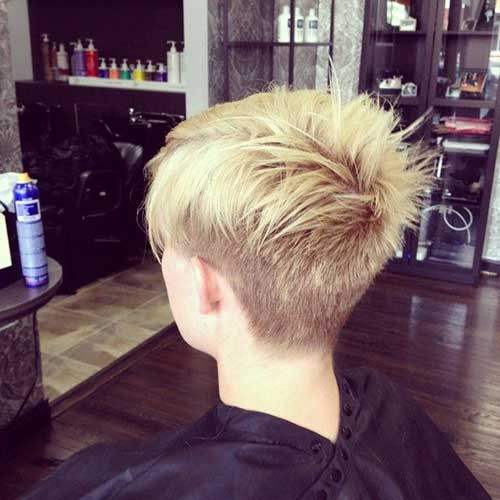 Short Spiky Hairstyle with Undercut
