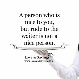 A person who is nice to you