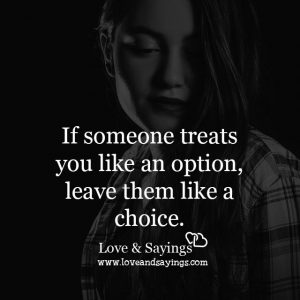 If someone treats you like