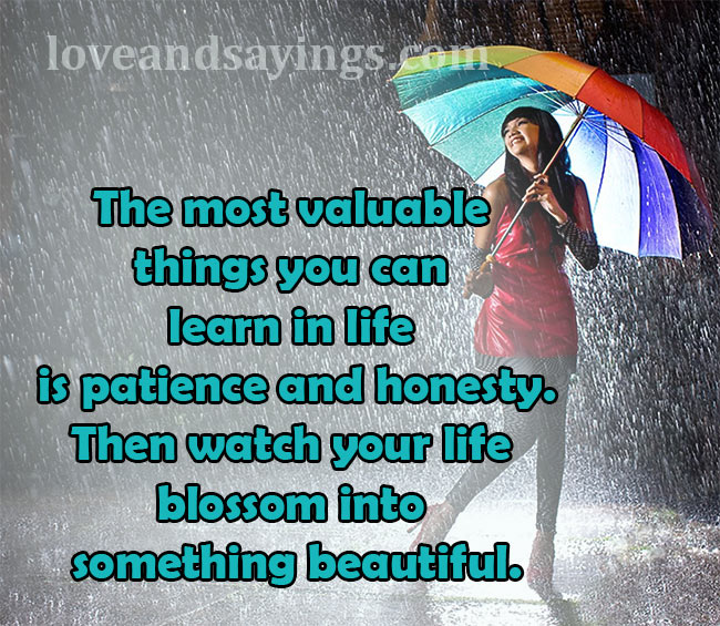 The most valuable things you can learn in life