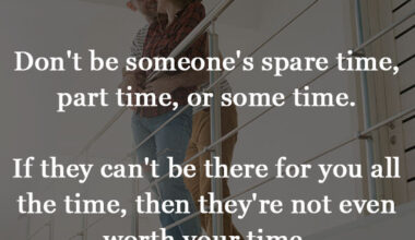 Don't be someone's spare time