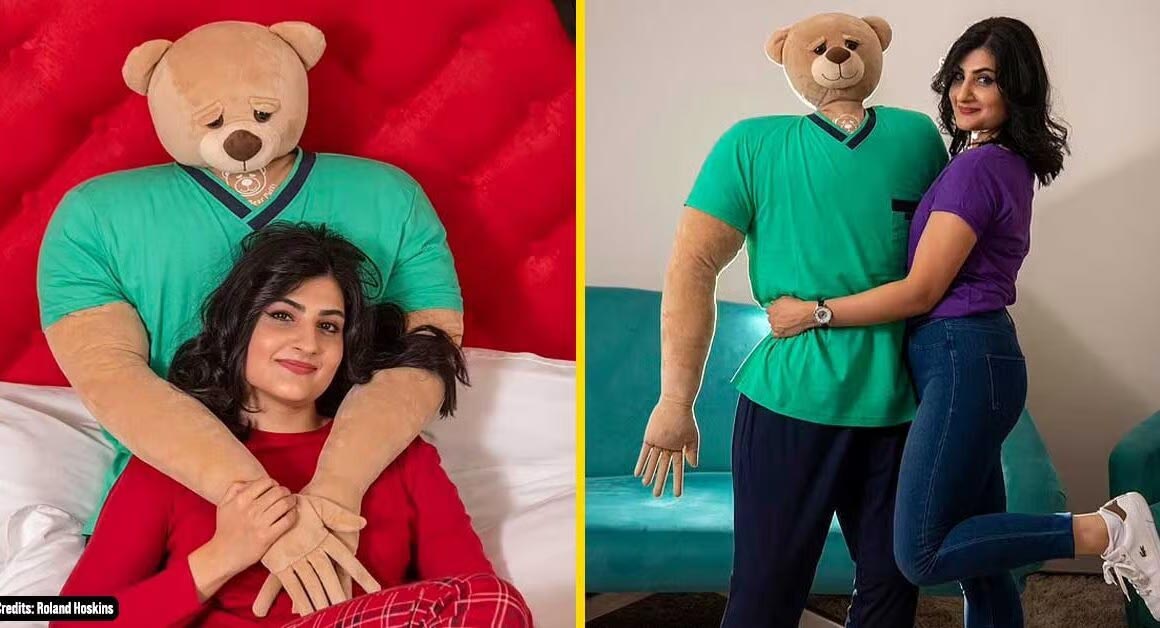 Single Young Woman Who Spent Night with Human-Sized Bear Puffy