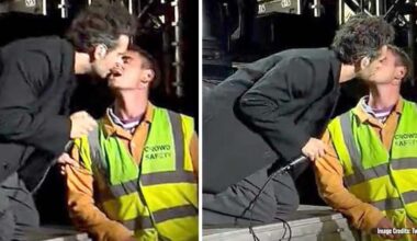 Matty Healy Seen Kissing a Male Security Guard during his Concert